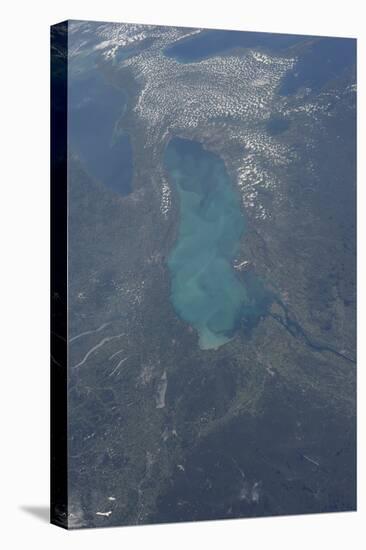 View from Space of Lake Ontario-null-Stretched Canvas