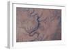 View from Space of Lake Powell and the Rincon in Utah-null-Framed Photographic Print