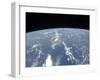 View from Space of Saharan Dust Blowing Westward into the Atlantic Ocean-null-Framed Photographic Print