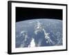 View from Space of Saharan Dust Blowing Westward into the Atlantic Ocean-null-Framed Photographic Print