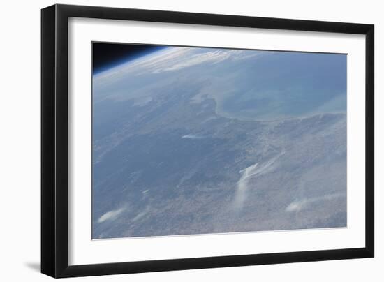 View from Space of Texas and the Gulf of Mexico-null-Framed Photographic Print