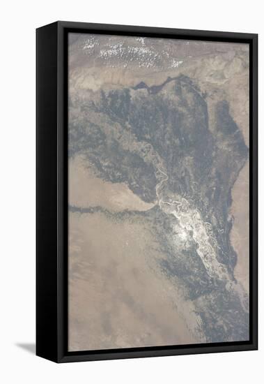 View from Space of the Indus Valley in Pakistan-null-Framed Stretched Canvas