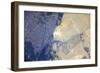 View from Space of the Pyramids at Giza, Egypt-null-Framed Photographic Print