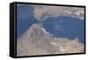 View from Space of the Strait of Gibraltar-null-Framed Stretched Canvas