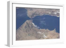 View from Space of the Strait of Gibraltar-null-Framed Photographic Print