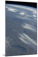 View from Space of the Wildfires Southeast of James Bay in Quebec, Canada-null-Mounted Photographic Print