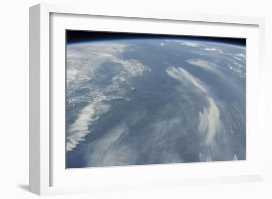 View from Space of the Wildfires Southeast of James Bay in Quebec, Canada-null-Framed Photographic Print