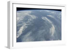 View from Space of the Wildfires Southeast of James Bay in Quebec, Canada-null-Framed Photographic Print