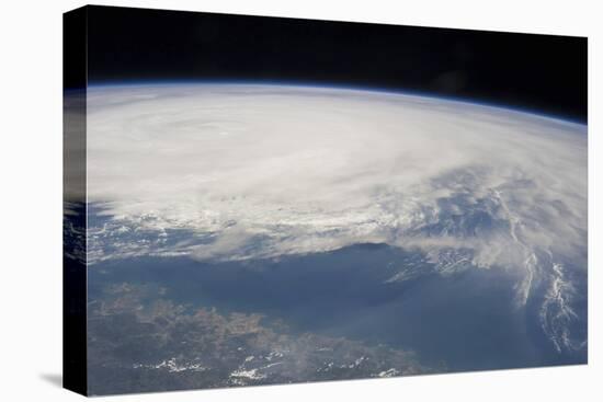 View from Space of Typhoon Soulik East of Northern Taiwan-null-Stretched Canvas