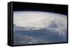 View from Space of Typhoon Soulik East of Northern Taiwan-null-Framed Stretched Canvas