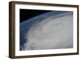 View from Space of Typhoon Soulik East of Northern Taiwan-null-Framed Photographic Print