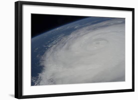 View from Space of Typhoon Soulik East of Northern Taiwan-null-Framed Photographic Print