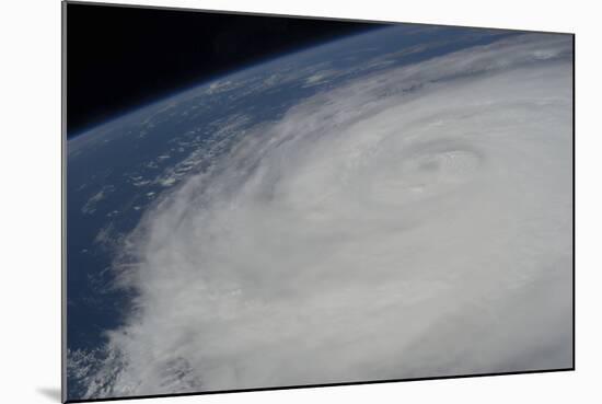 View from Space of Typhoon Soulik East of Northern Taiwan-null-Mounted Photographic Print