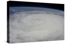 View from Space of Typhoon Soulik East of Northern Taiwan-null-Stretched Canvas