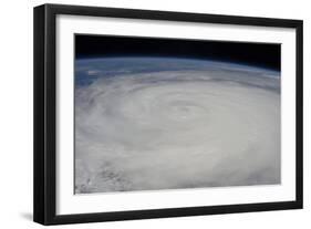 View from Space of Typhoon Soulik East of Northern Taiwan-null-Framed Photographic Print