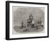 View from Spanish Point, Bermuda, Showing the Dockyard, and the Fleet at Anchor in Grassy Bay-Edwin Weedon-Framed Giclee Print