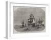 View from Spanish Point, Bermuda, Showing the Dockyard, and the Fleet at Anchor in Grassy Bay-Edwin Weedon-Framed Giclee Print