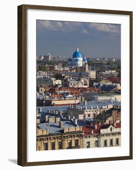 View from St. Isaac Cathedral, Saint Petersburg, Russia-Walter Bibikow-Framed Photographic Print