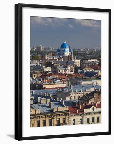 View from St. Isaac Cathedral, Saint Petersburg, Russia-Walter Bibikow-Framed Photographic Print