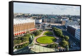 View from St. Isaac's Cathedral, St. Petersburg, Russia, Europe-Michael Runkel-Framed Stretched Canvas