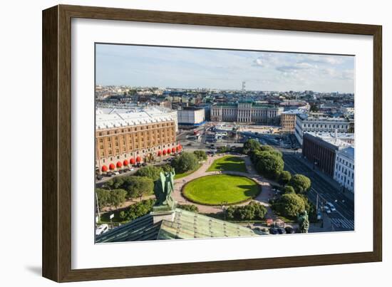 View from St. Isaac's Cathedral, St. Petersburg, Russia, Europe-Michael Runkel-Framed Photographic Print