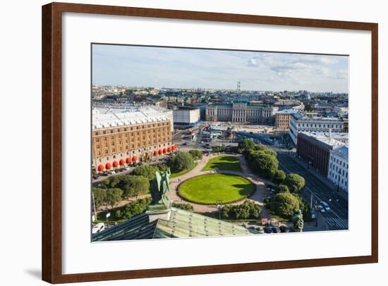 View from St. Isaac's Cathedral, St. Petersburg, Russia, Europe-Michael Runkel-Framed Photographic Print