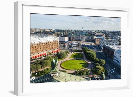 View from St. Isaac's Cathedral, St. Petersburg, Russia, Europe-Michael Runkel-Framed Photographic Print