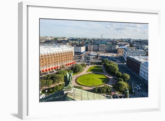 View from St. Isaac's Cathedral, St. Petersburg, Russia, Europe-Michael Runkel-Framed Photographic Print