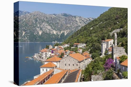 View from St. Nicholas Church of Perast-Charlie Harding-Stretched Canvas