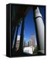 View from State Capitol of Downtown Skyline, Denver, Colorado, USA-Jean Brooks-Framed Stretched Canvas