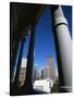 View from State Capitol of Downtown Skyline, Denver, Colorado, USA-Jean Brooks-Stretched Canvas