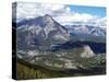 View from Sulphur Mountain to Banff, Banff National Park, UNESCO World Heritage Site, Alberta, Rock-Hans Peter Merten-Stretched Canvas