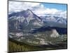 View from Sulphur Mountain to Banff, Banff National Park, UNESCO World Heritage Site, Alberta, Rock-Hans Peter Merten-Mounted Photographic Print