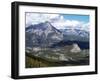 View from Sulphur Mountain to Banff, Banff National Park, UNESCO World Heritage Site, Alberta, Rock-Hans Peter Merten-Framed Photographic Print