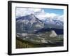 View from Sulphur Mountain to Banff, Banff National Park, UNESCO World Heritage Site, Alberta, Rock-Hans Peter Merten-Framed Photographic Print