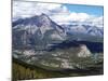 View from Sulphur Mountain to Banff, Banff National Park, UNESCO World Heritage Site, Alberta, Rock-Hans Peter Merten-Mounted Photographic Print