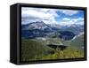 View from Sulphur Mountain to Banff, Banff National Park, UNESCO World Heritage Site, Alberta, Rock-Hans Peter Merten-Framed Stretched Canvas