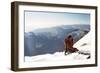 View from Summit, Huayna Potosi, Cordillera Real, Bolivia, South America-Mark Chivers-Framed Photographic Print