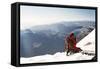 View from Summit, Huayna Potosi, Cordillera Real, Bolivia, South America-Mark Chivers-Framed Stretched Canvas