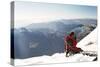 View from Summit, Huayna Potosi, Cordillera Real, Bolivia, South America-Mark Chivers-Stretched Canvas