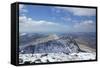 View from Summit of Cader Idris in Winter Looking to Barmouth-Peter Barritt-Framed Stretched Canvas