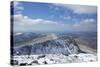 View from Summit of Cader Idris in Winter Looking to Barmouth-Peter Barritt-Stretched Canvas