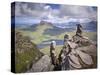 View from Summit of Sgorr Tuath, Sandstone Pinnacles, Assynt Mountains, Highland, Scotland, UK-Joe Cornish-Stretched Canvas