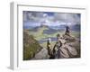 View from Summit of Sgorr Tuath, Sandstone Pinnacles, Assynt Mountains, Highland, Scotland, UK-Joe Cornish-Framed Photographic Print