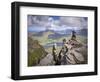 View from Summit of Sgorr Tuath, Sandstone Pinnacles, Assynt Mountains, Highland, Scotland, UK-Joe Cornish-Framed Photographic Print