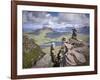 View from Summit of Sgorr Tuath, Sandstone Pinnacles, Assynt Mountains, Highland, Scotland, UK-Joe Cornish-Framed Photographic Print