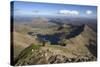 View from Summit of Snowdon to Llyn Llydaw and Y Lliwedd Ridge-Stuart Black-Stretched Canvas