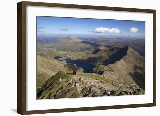 View from Summit of Snowdon to Llyn Llydaw and Y Lliwedd Ridge-Stuart Black-Framed Photographic Print