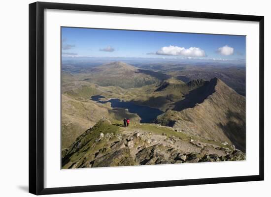 View from Summit of Snowdon to Llyn Llydaw and Y Lliwedd Ridge-Stuart Black-Framed Photographic Print