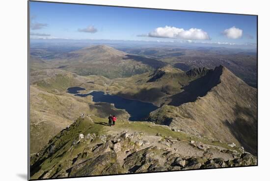 View from Summit of Snowdon to Llyn Llydaw and Y Lliwedd Ridge-Stuart Black-Mounted Photographic Print